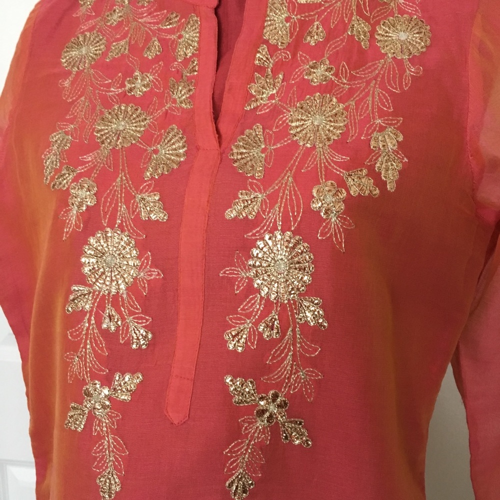 Chanderi cotton dress